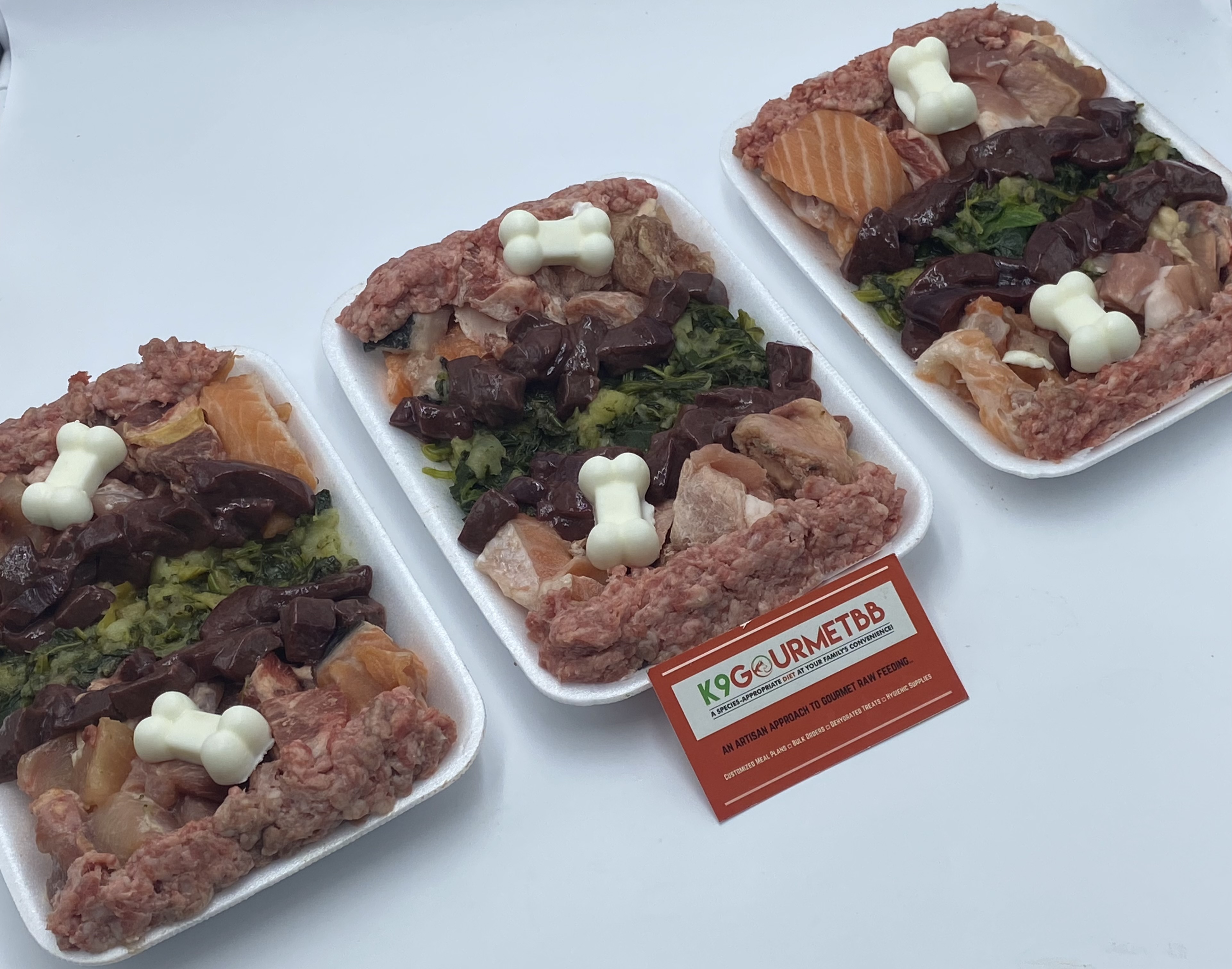 Barkin' Bites — 3 fresh portioned raw meals